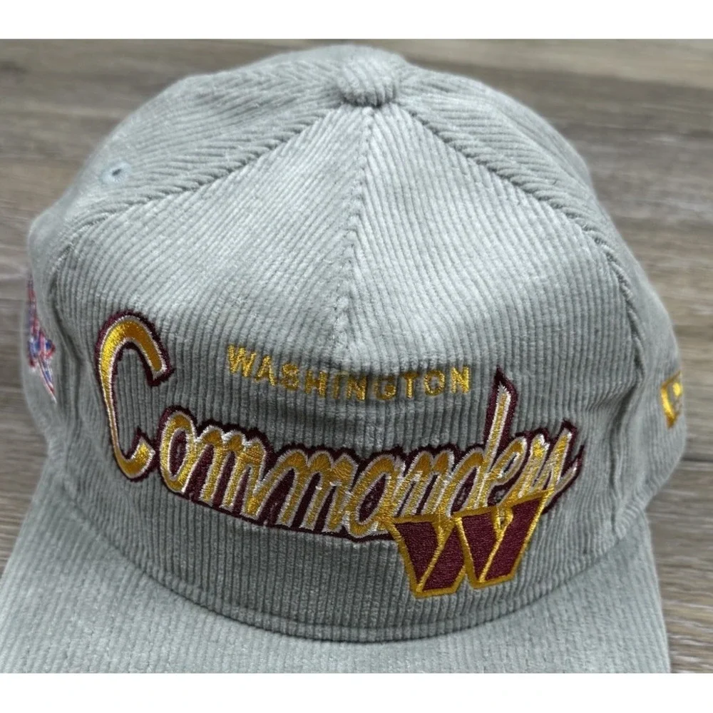 New Era Washington Commanders Hat The Golfer SnapBack Cord Gray Super Bowl XXVI